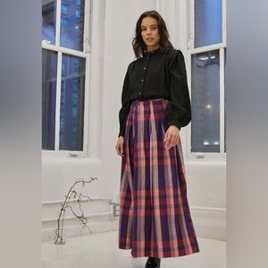 Rujuta Sheth Frida Pants in Aurora Chex size medium NWT new